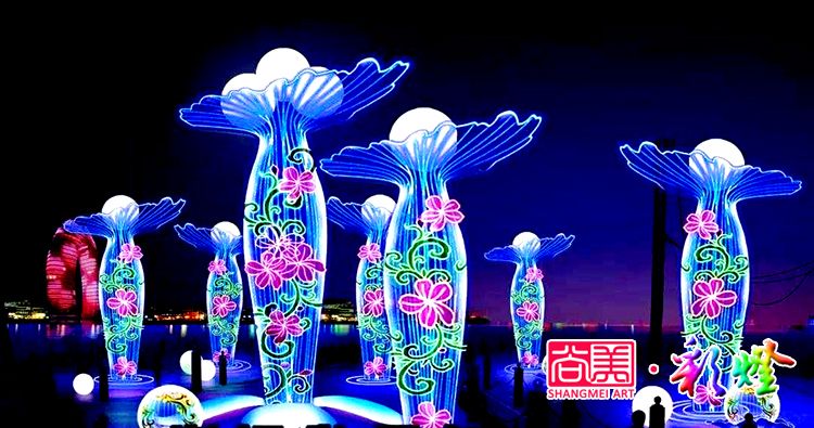 夏夜燈光璀璨，自貢燈會閃亮新疆伊犁